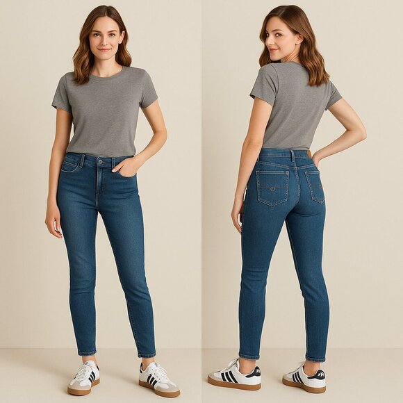 LUCKY🍀BRAND Mid Rise Lolita Skinny Jeans Sz 4/27 👖 Classic Denim - Picture 4 of 16